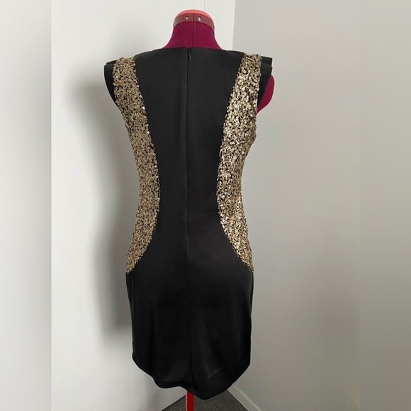 Black and gold dress sz M - Picture 2 of 2